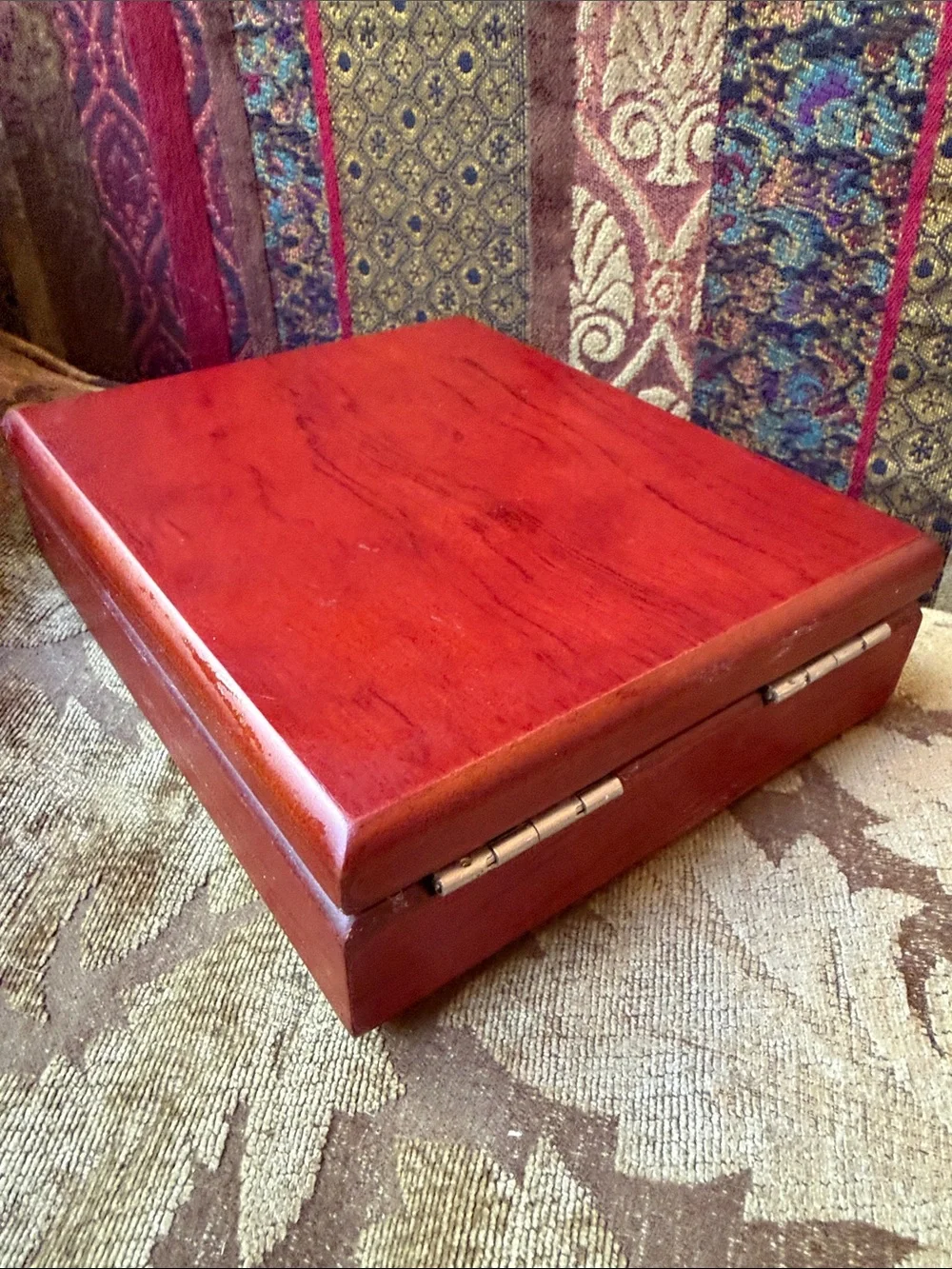 Rosewood Brookstone Red Wood and Stainless Steel Wine Accessory Set